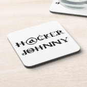 Hacker Getränkeuntersetzer (Linke Seite)