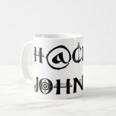 Hacker Johnny Kaffeetasse (Vorderseite Links)