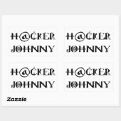 Hacker Johnny Rechteckiger Aufkleber (Blatt)