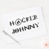 Hacker Johnny Rechteckiger Aufkleber (Umschlag)