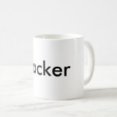 Hacker Kaffeetasse (VorderseiteRechts)