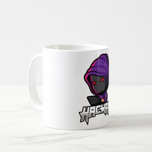 Hacker Kaffeetasse (Vorderseite Links)