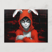 Hacker Kaninchen Postkarte (Vorderseite)