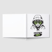 Hacker-Katze-Cyber-Gamer-Coder-Lustige-Tech Gästebuch (Voll)