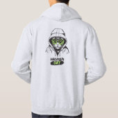 Hacker-Katze-Cyber-Gamer-Coder-Lustige-Tech Hoodie (Rückseite)