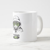 Hacker-Katze-Cyber-Gamer-Coder-Lustige-Tech-Tasse Jumbo-Tasse (Vorderseite Rechts)