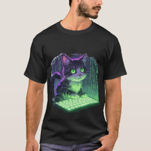 Hacker Katze T-Shirt