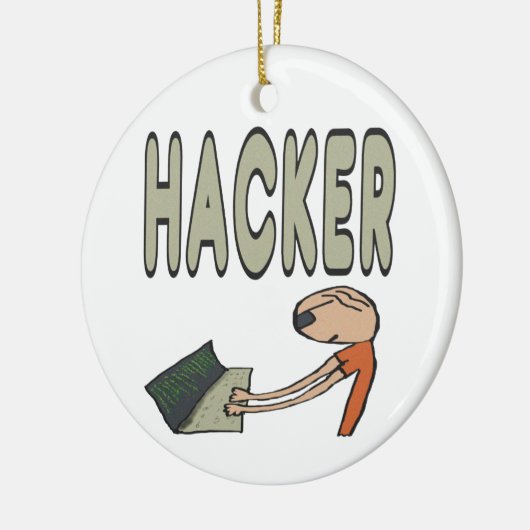 Hacker Keramik Ornament (Links)