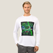 Hacker mood Tri-Blend shirt (Vorderseite komplett)