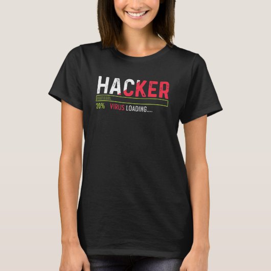 Hacker-Nerd oder Geek T-Shirt (Vorderseite)