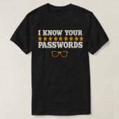 Hacker Password Computer Coder Software Engineer H T-Shirt (Design vorne)