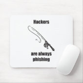 Hacker Phishing Mousepad (Mit Mouse)