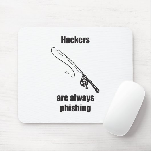 Hacker Phishing Mousepad (Mit Mouse)