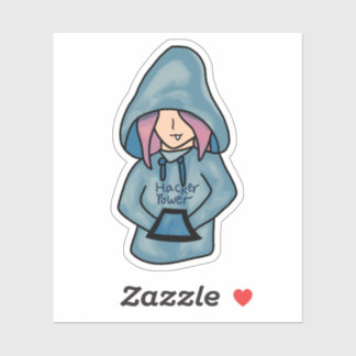 Hacker Power Aufkleber