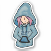 Hacker Power Aufkleber (Vorderseite)