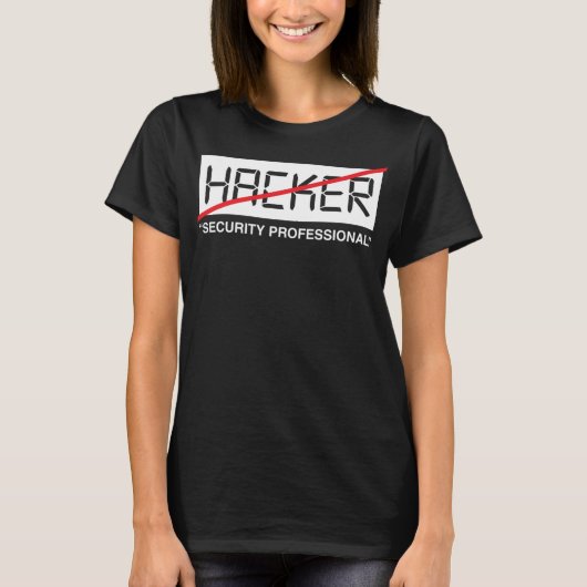 Hacker Security Beruflich Funny IT Tech Cyberspace T-Shirt (Vorderseite)