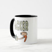 Hacker Tasse (Vorderseite Links)