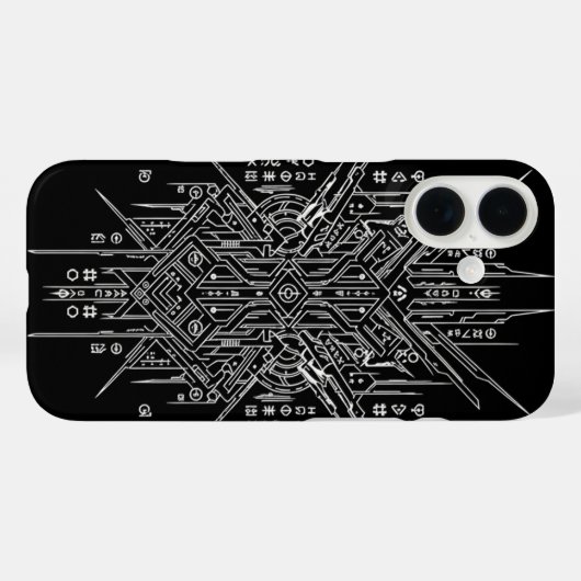 Hacker-Telefon Case-Mate iPhone Hülle (Rückseite (Horizontal))