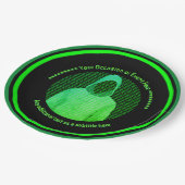 Hacker Theme Cyber Event - Corporate Custom Pappteller (Schrägansicht)