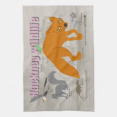 Hacker Wild Life Teetuch Geschirrtuch (Vertikal)