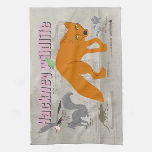 Hacker Wild Life Teetuch Geschirrtuch (Vertikal)