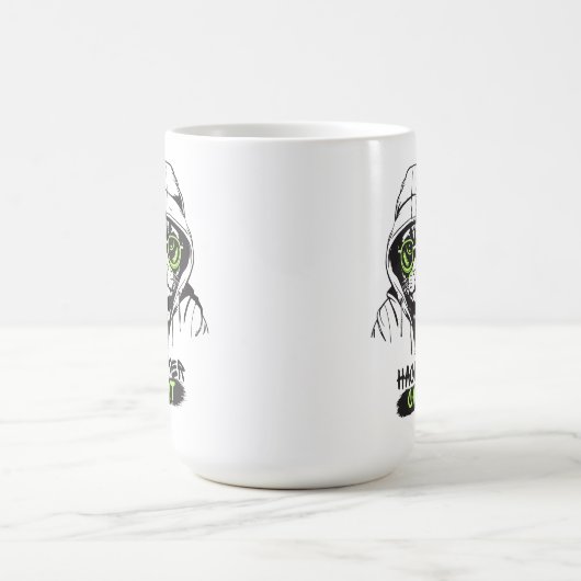 Hackerkatze Kaffeetasse (Mittel)
