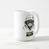 Hackerkatze Kaffeetasse (VorderseiteRechts)
