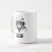 Hackerkatze Kaffeetasse (Vorderseite Links)