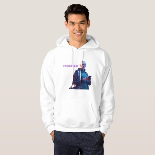 Hackermädchen Hoodie (Vorne ganz)