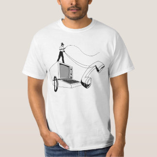 Hackerreitcomputer u. Peitschen eines Telefons T-Shirt