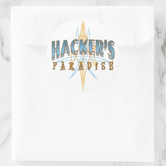 Hacker's Paradise Stickers (Tasche)