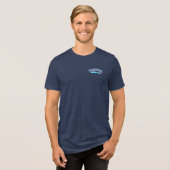 HACKERS Pickleball Club Jersey - Name hinzufügen Tri-Blend Shirt (Vorderseite voll)