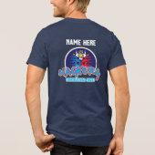 HACKERS Pickleball Club Jersey - Name hinzufügen Tri-Blend Shirt (Rückseite)