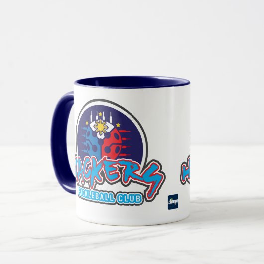 HACKERS Pickleball Club Logo-Tasse Tasse (Vorderseite Links)