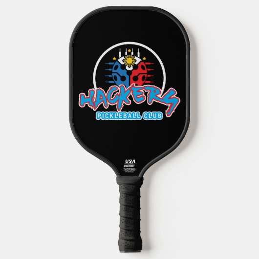 Hackers Pickleball Club Pickleball Paddle (Vorderseite)