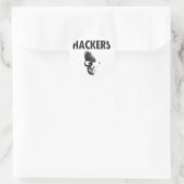 Hackers Runder Aufkleber (Tasche)