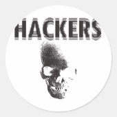Hackers Runder Aufkleber (Vorderseite)
