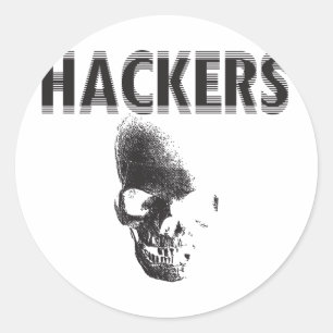 Hackers Runder Aufkleber