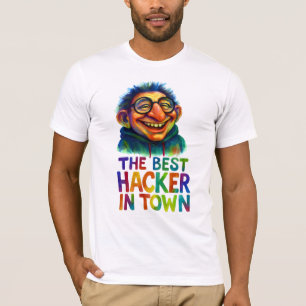 Hackertroll - Der beste Coder in der Stadt Gif T-Shirt
