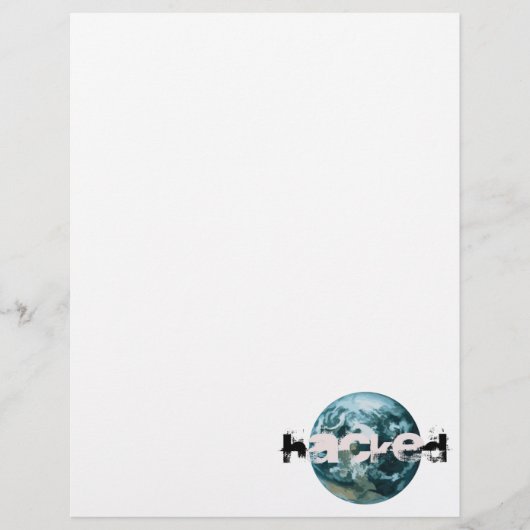 Hacket Planet Erde Briefbogen (Vorderseite)