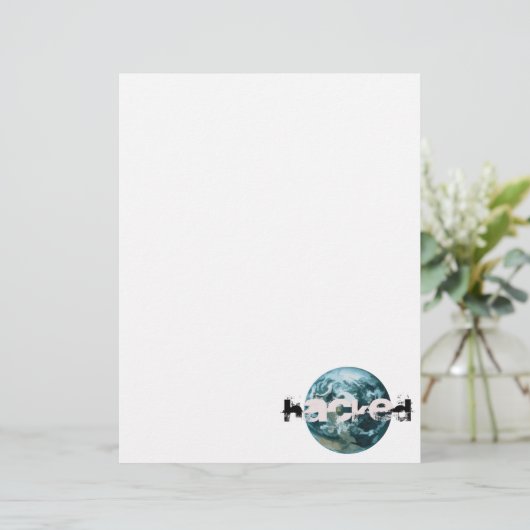 Hacket Planet Erde Briefbogen (Stehend Vorderseite)