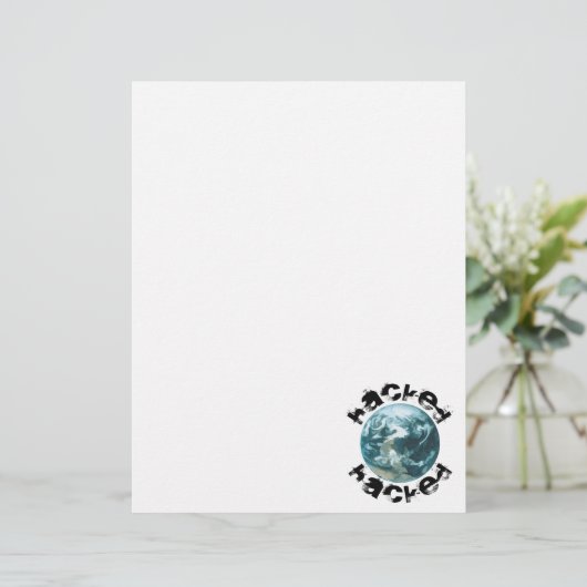 Hacket Planet Erde Briefkopf (Stehend Vorderseite)