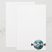 Hacket Planet Erde Briefpapier (Vorne/Hinten)