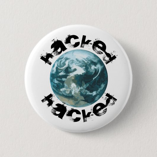 Hacket Planet Erde Button (Vorderseite)