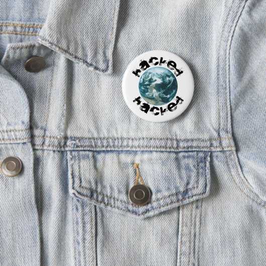 Hacket Planet Erde Button (Beispiel)