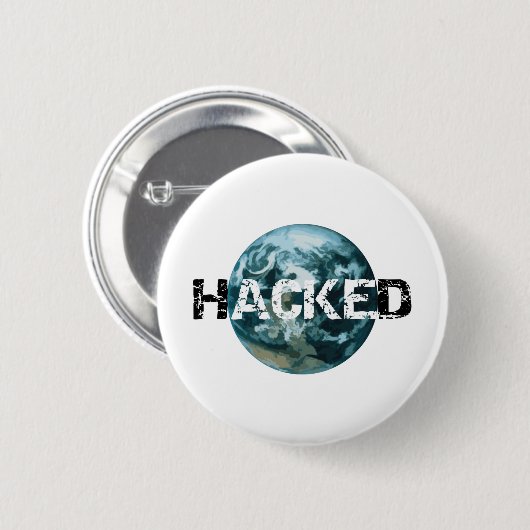 Hacket Planet Erde Button (Vorne & Hinten)