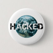 Hacket Planet Erde Button (Vorderseite)