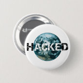 Hacket Planet Erde Button (Vorne & Hinten)