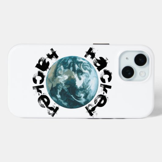 Hacket Planet Erde Case-Mate iPhone Hülle (Rückseite (Horizontal))