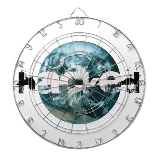 Hacket Planet Erde Dartscheibe (vorne)